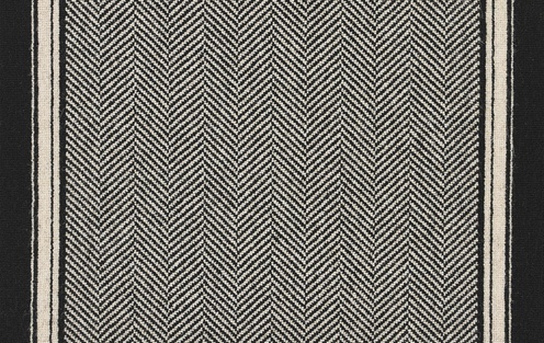 Buttermere Black Herringbone Runner