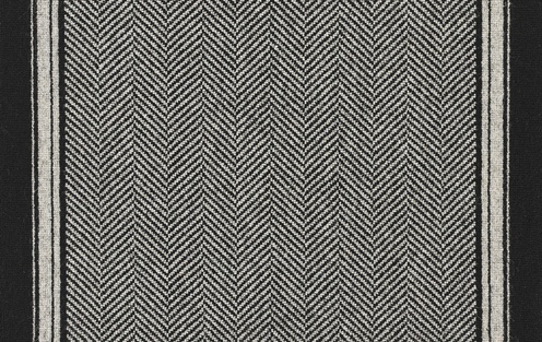 Windermere Black Herringbone Runner